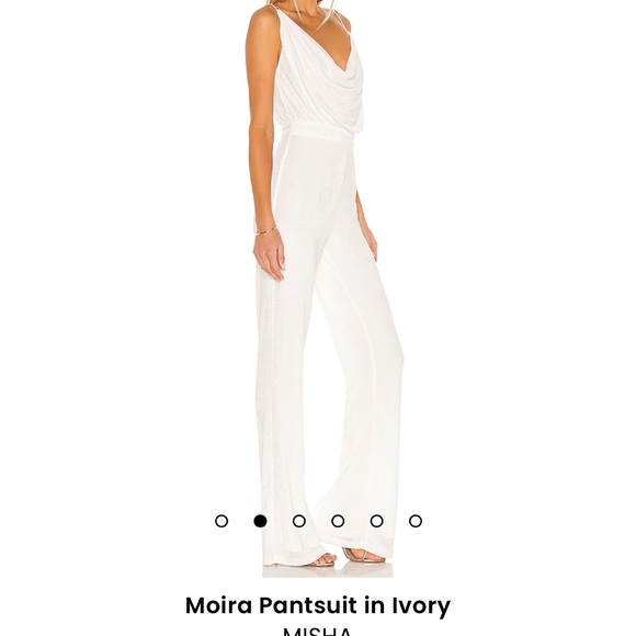 Moira pantsuit in ivory - Misha - Picture 2 of 6